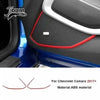 Black mesh trim piece for Chevrolet Camaro interior or exterior, made of ABS material.
