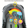 Rainbow Plush Car Hanging Toy with Jingle Bell