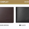 Slim PU Leather Folding Wallet with Card Holder