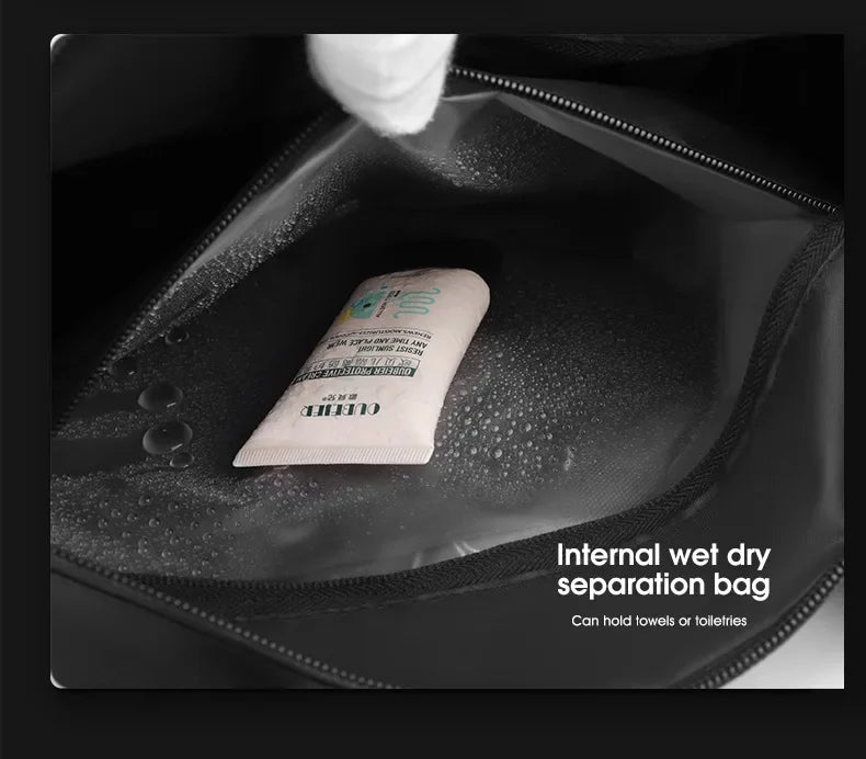 Versatile Travel Gym Bag with Wet/Dry Separation