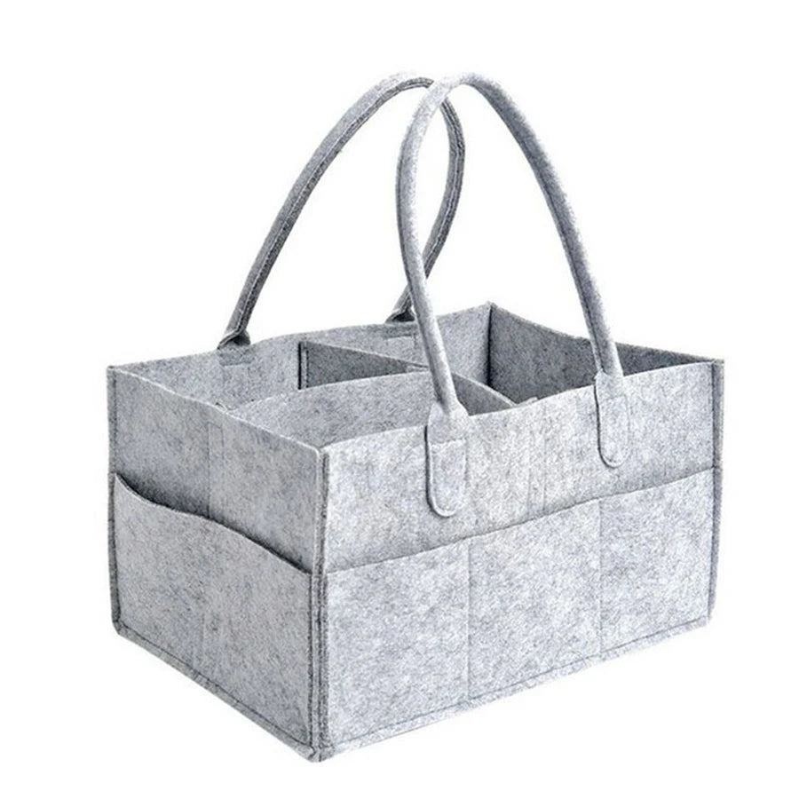 Large Capacity Felt Diaper Storage Bag