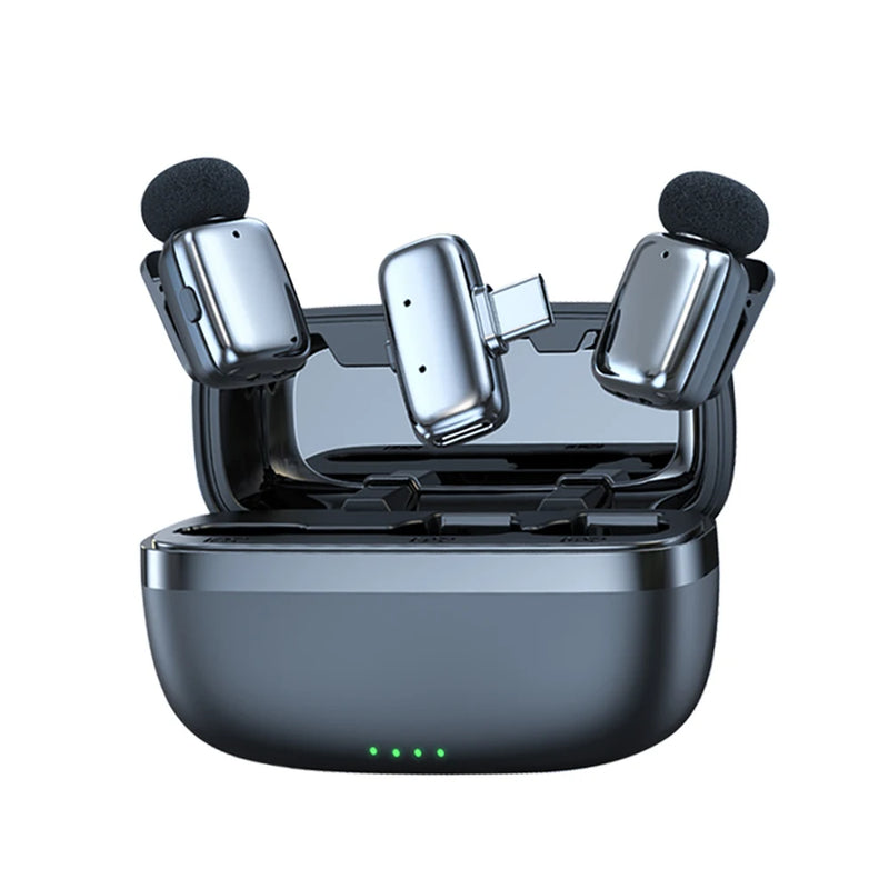 Compact Wireless Lavalier Microphone for Streaming & Vlogging