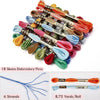 78-Color Ombré Embroidery Floss Set — 8-Meter Gradient Threads for Cross Stitch, Sewing & DIY Crafts