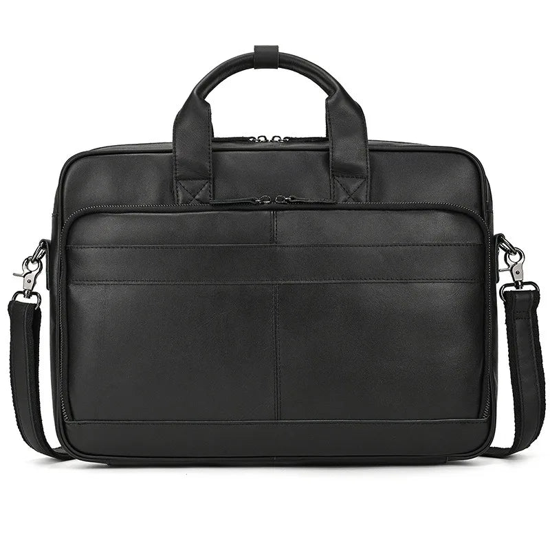 Vintage Genuine Leather Executive Laptop Briefcase