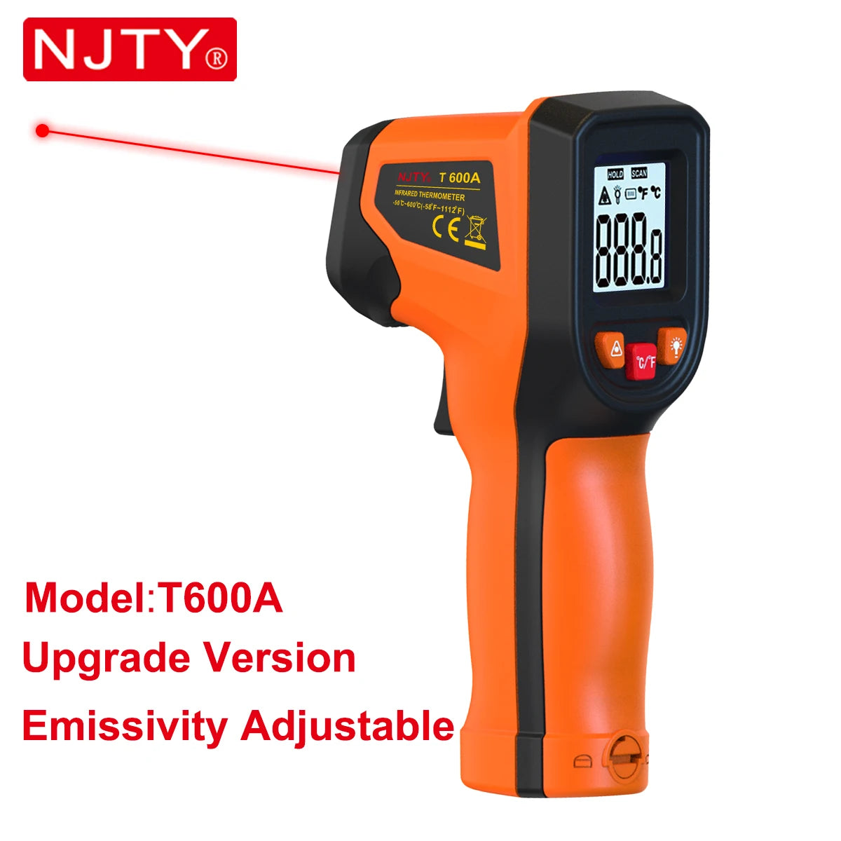 Professional Digital Infrared Thermometer Gun with Laser Targeting