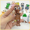 A hand holds a brown, stylized character keychain from an Italian Brainrot Mystery Blind Box collection.