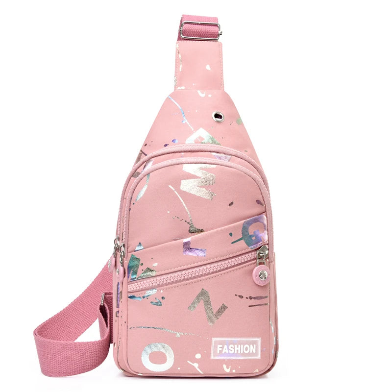 Kompakte Nylon-Crossbody-Tasche