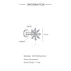 925 Sterling Silver Moissanite Bowknot Stud Earrings