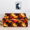 Floral Print Stretch Sofa Cover with Elastic Edge