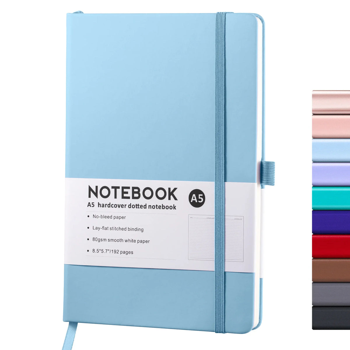 Premium PU Leather Hardcover Notebook with Elastic Closure