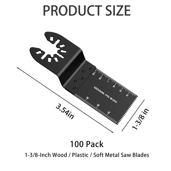 Oscillating Multi-Tool Blades for Fast Cutting in Wood, Metal, and Plastic