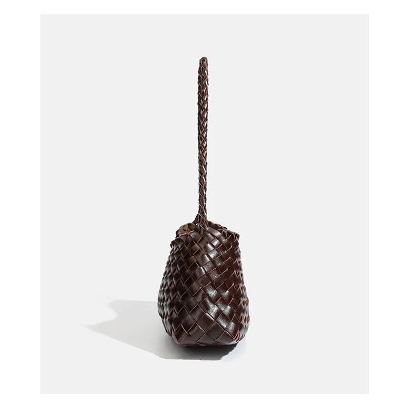 Handwoven Hobo Shoulder Bag with Large Inner Pocket