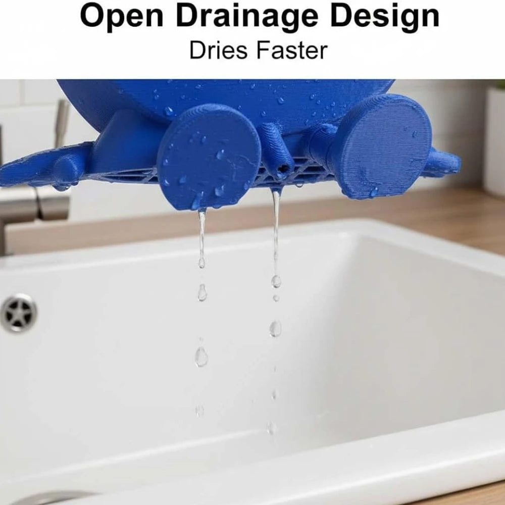 Hanging Sponge Holder with Drainage – Space-Saving Kitchen Sink Organizer