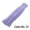 Purple chenille craft stems for DIY projects