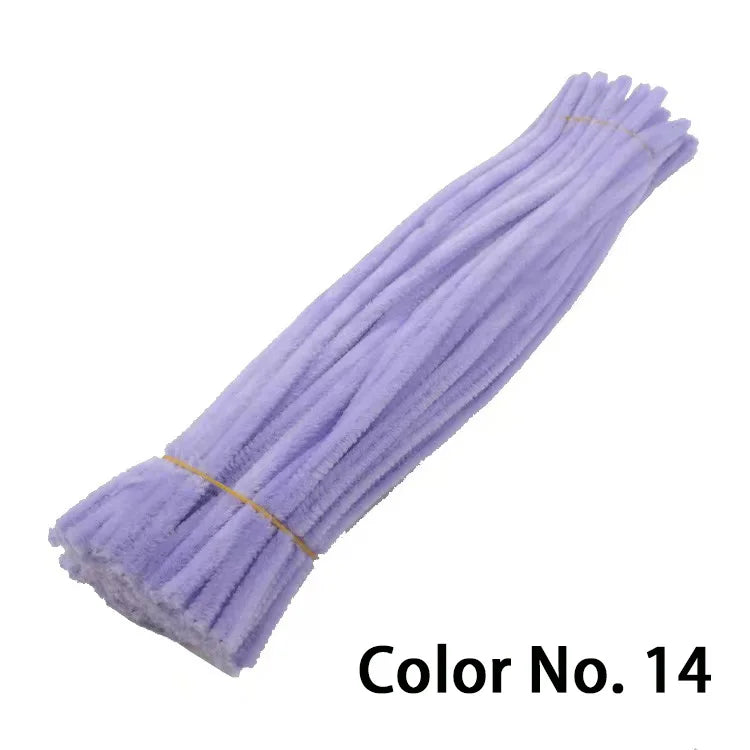 Purple chenille craft stems for DIY projects