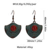 Boho Turquoise Geometric Drop Earrings