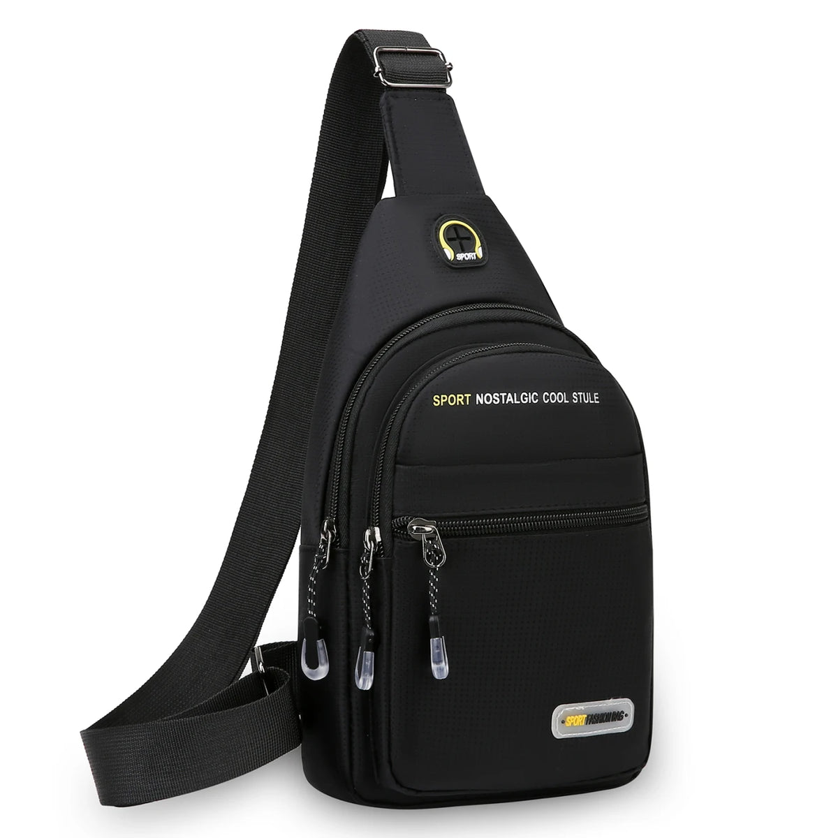 Men's Casual Crossbody Sling Bag with Multiple Pockets