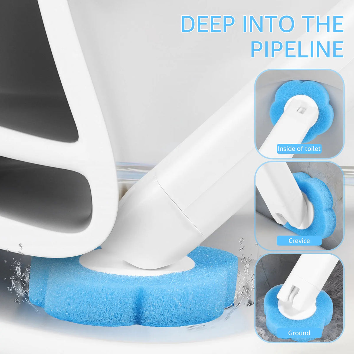 Disposable Toilet Cleaning Kit with Refill Heads