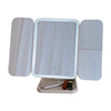 Tri-Fold LED Lighted Makeup Mirror with 3x/2x/1x Magnification