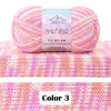Combed Cotton Blend Gradient Yarn – 4-Ply, 50g Balls