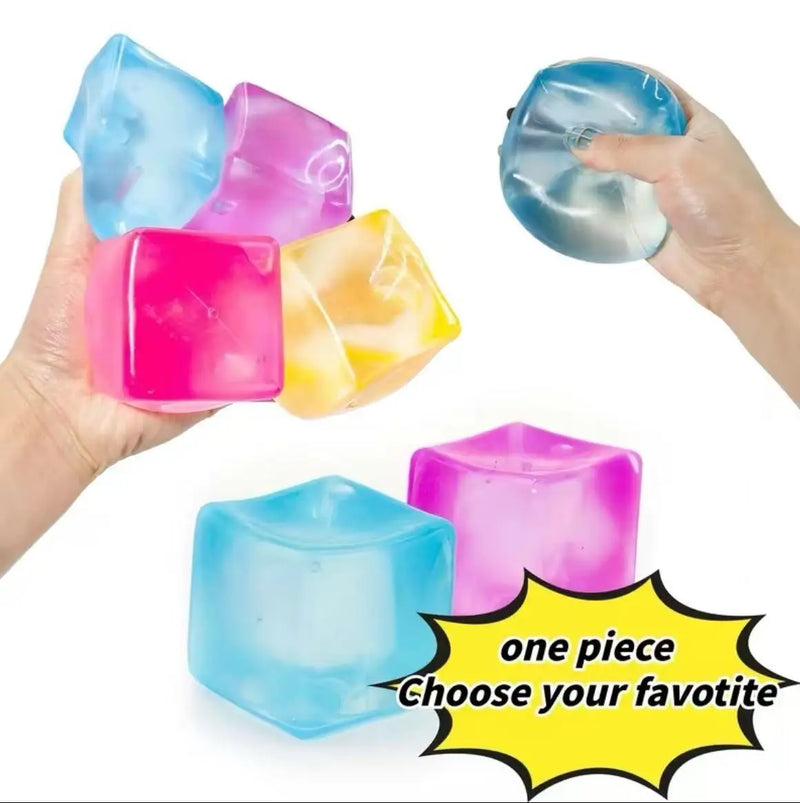 Squeeze Ice Cube Squishy Toy