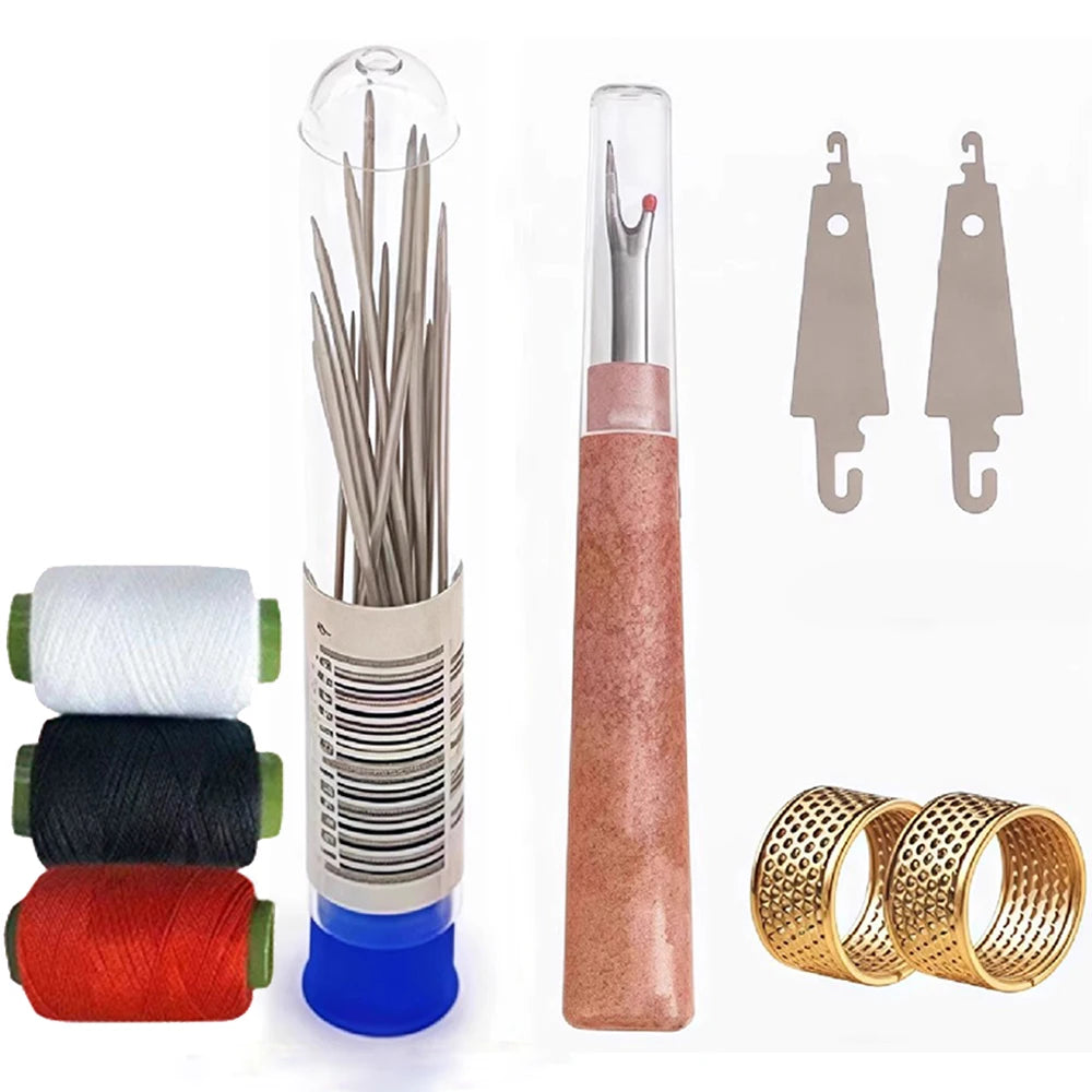 34-Piece Big Eye Sewing Needle Set with Easy-Thread Case