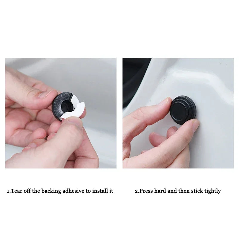 Universal Silicone Car Door Anti-Shock Bumpers & Noise Dampeners