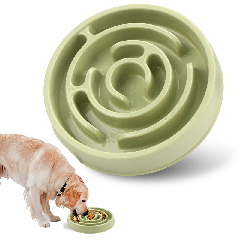 Maze-Design Slow Feeder Dog Bowl
