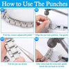 Instructions for using the Punches to remove and adjust watch band links