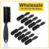 Wholesale set of black grooming brushes for wigs and beards in various sizes