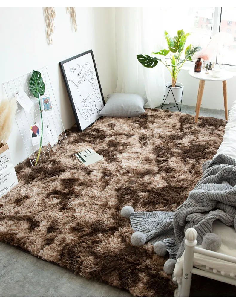 Plush Shaggy Area Rug for Living Room & Bedroom