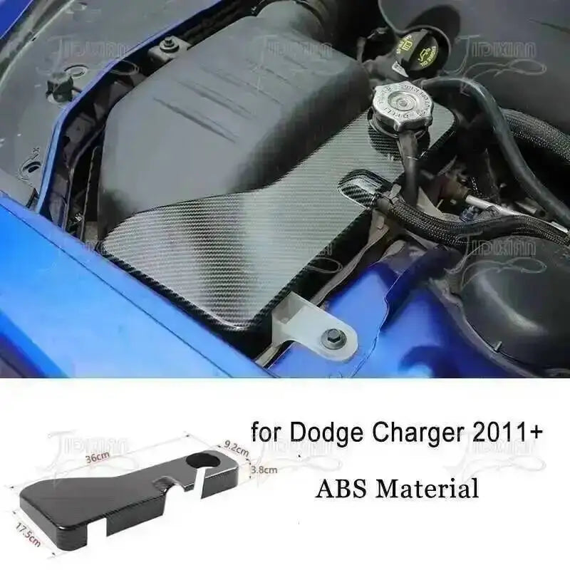 Carbon fiber interior trim kit for Dodge Charger featuring ABS material components.