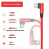 Cable USB-C a Lightning en L de 90 Grados