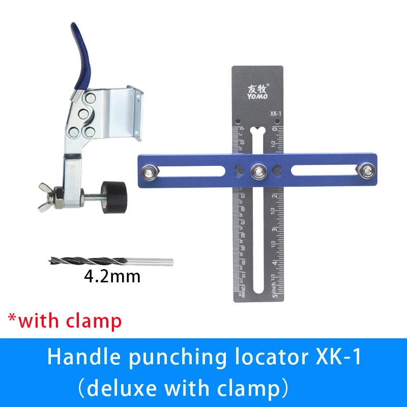Cabinet Hardware Installation Jig with Adjustable Drill Guide