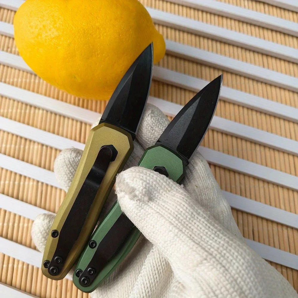 Compact Folding Pocket Knife with Aluminum Alloy Handle