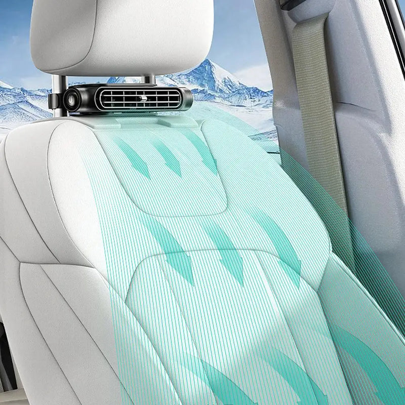 Rechargeable Neck-Rest Car Seat Fan