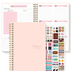 A5 Non-Dated Weekly Spiral Planner with Sticker Sheets