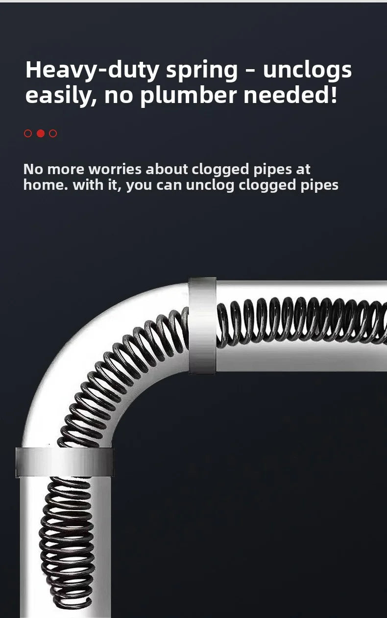 Flexible Drain Cleaning Snake with Drill Adapter