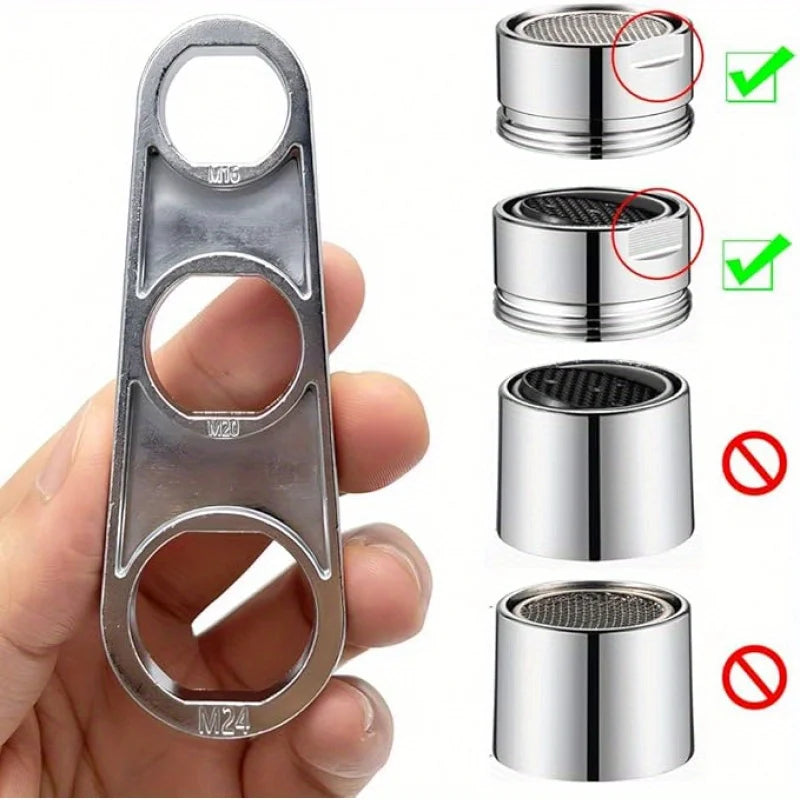 2-in-1 Faucet Aerator Wrench & Bubbler Tool