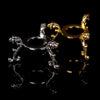 Gold-Plated Crystal Ball Display Stand