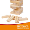 Classic Wooden Tumble Tower Game – 54-Piece Family Stacking Blocks