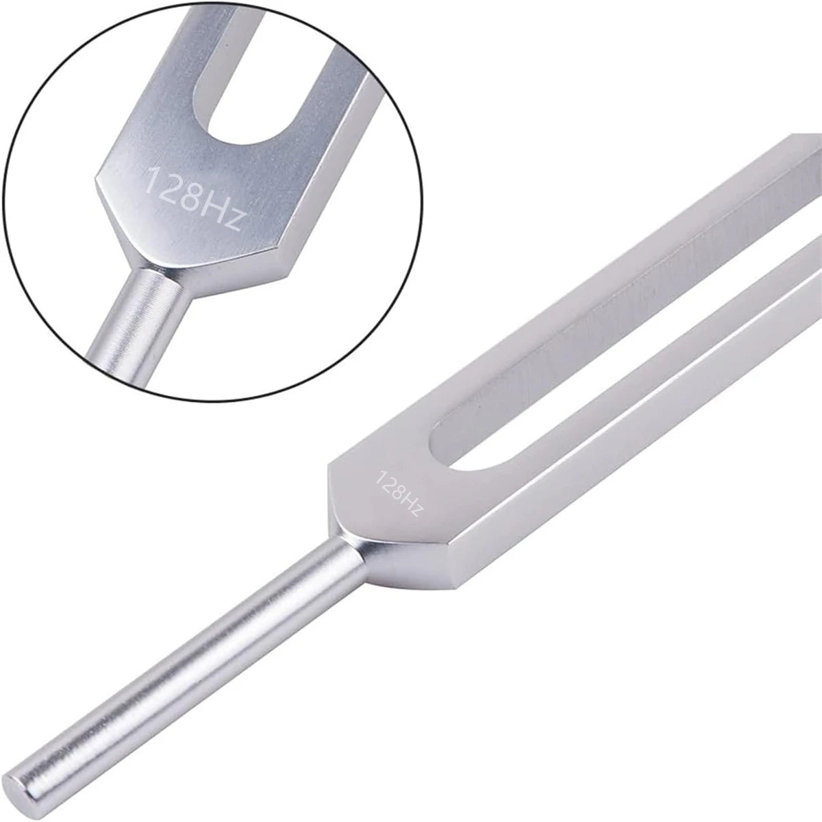 128Hz Aluminum Alloy Tuning Fork Set for Sound Therapy and Chakra Balancing