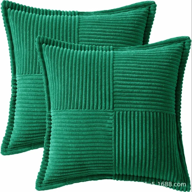 Corduroy Lumbar Pillow Cover for Office and Home