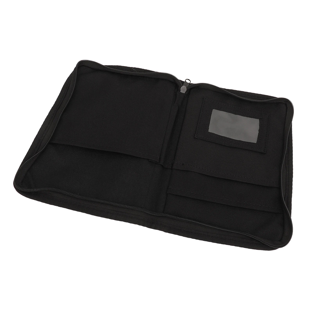 Organisateur de boîte à gants noir avec six poches intérieures.