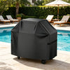 Weatherproof Polyester Grill Cover for Hooded Grills with Side Shelves