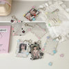 Transparent Acrylic Photocard Holder with Star Pendant Keychain