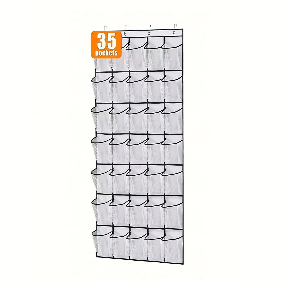 Over-the-Door Shoe Organizer with Mesh Pockets