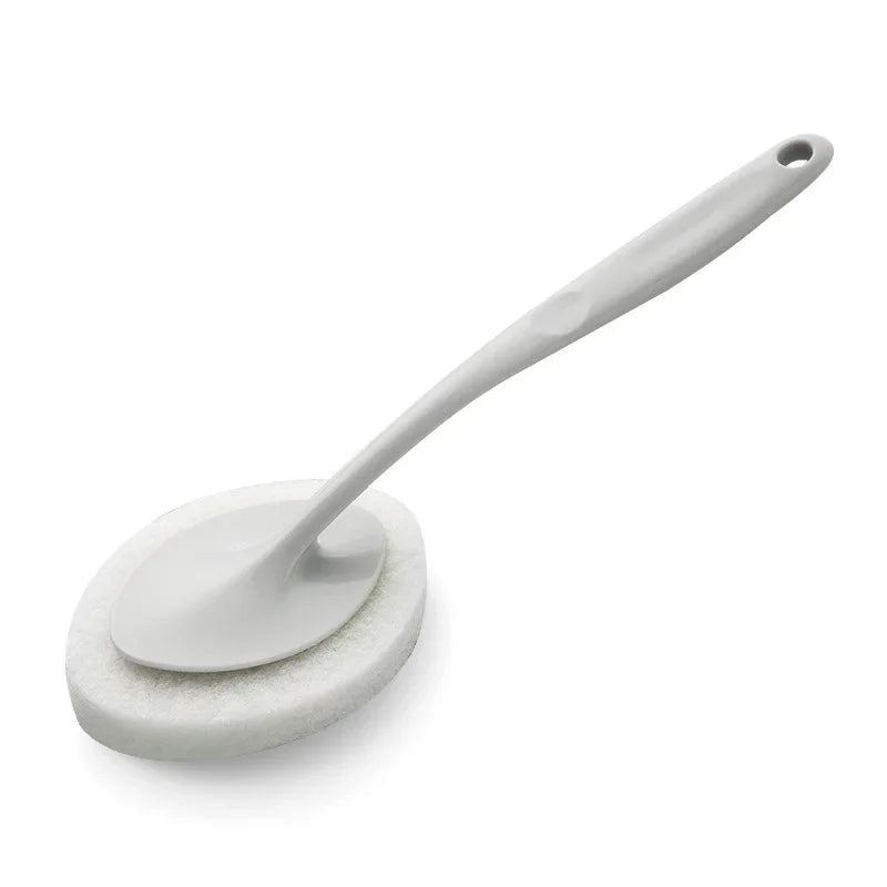 Long-Handle Sponge Cleaning Brush for Bathroom and Tile