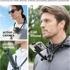 Hands-Free Neck Phone Mount with Magnetic Quick-Release