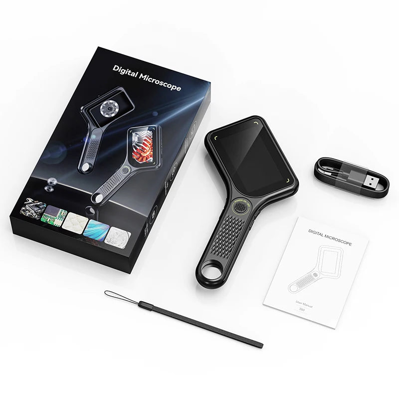 Microscopio Digital Portátil con Pantalla de 3" y Enfoque Automático